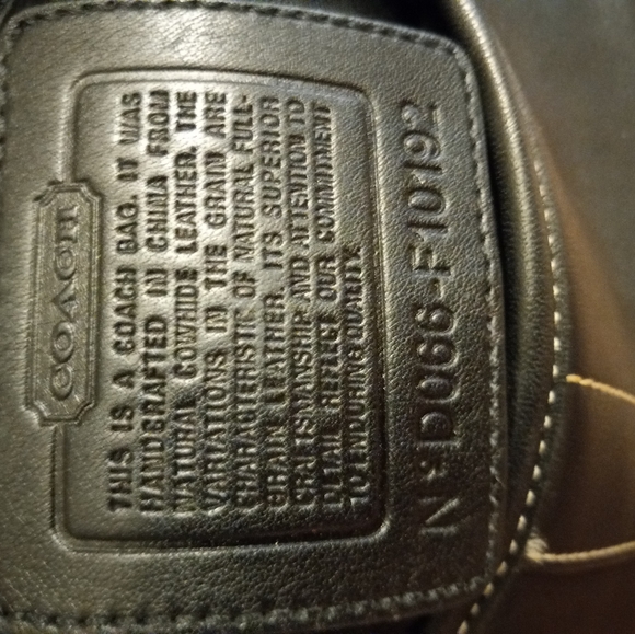 VINTAGE! Coach Bedford Black Glove Tanned Cowhide - Picture 4 of 7